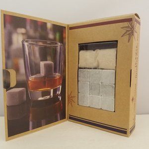 Drinking Stone Set w/ Carrying Pouch by American Vintage Style 10-Piece